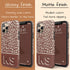 Boho Leopard 3D Initials iPhone Case